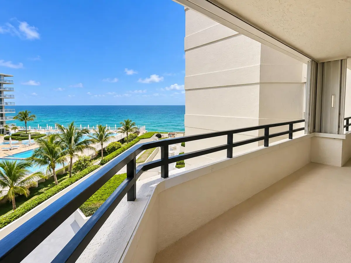 Balcony view at 3560 S OCEAN Boulevard 506, South Palm Beach