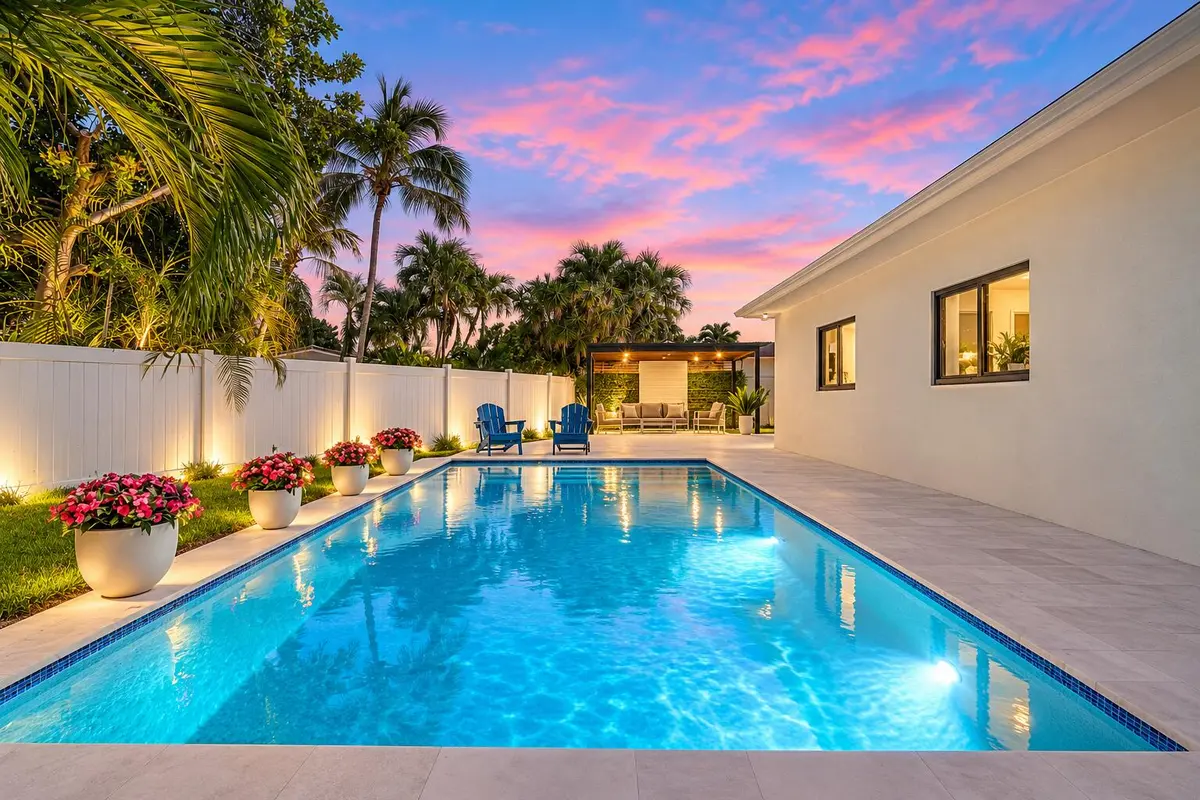 Twilight Pool & Deck at 2651 NE 49th Street, Lighthouse Point