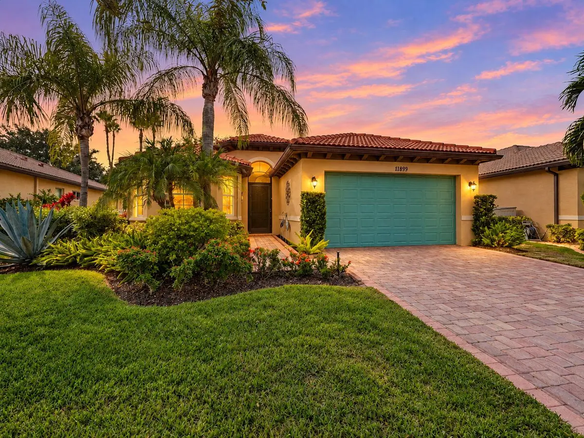 Front Exterior Night Shot at 11899 SW Crestwood Circle, Port St. Lucie