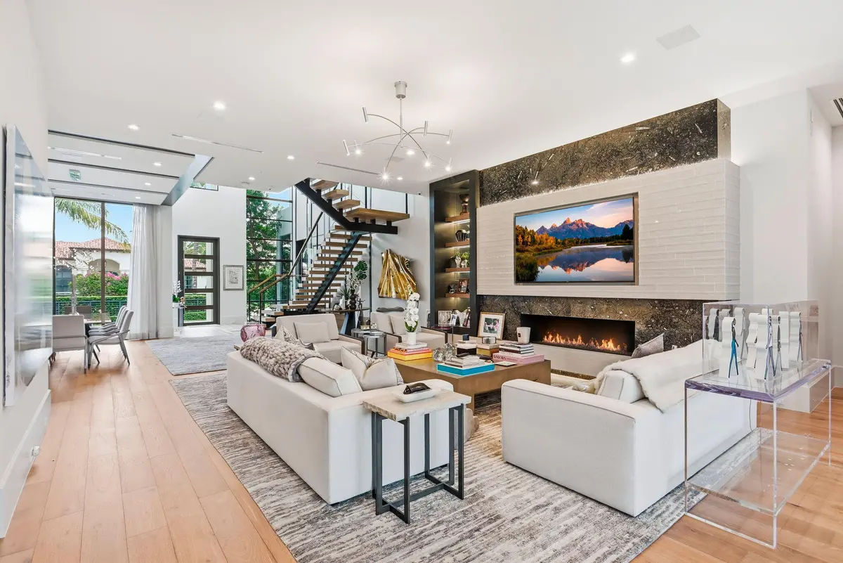 Living Room at 1371 ROYAL PALM Way, Boca Raton