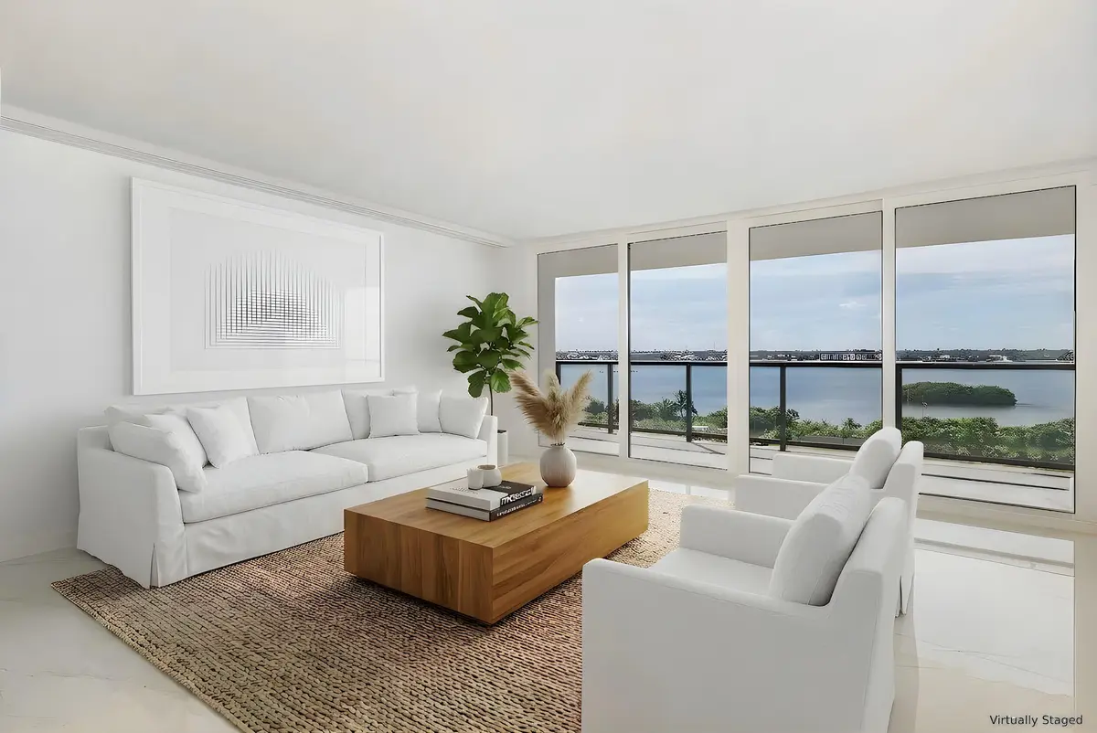 Virtually Staged with wall addition at 3440 S OCEAN Boulevard 606N, Palm Beach