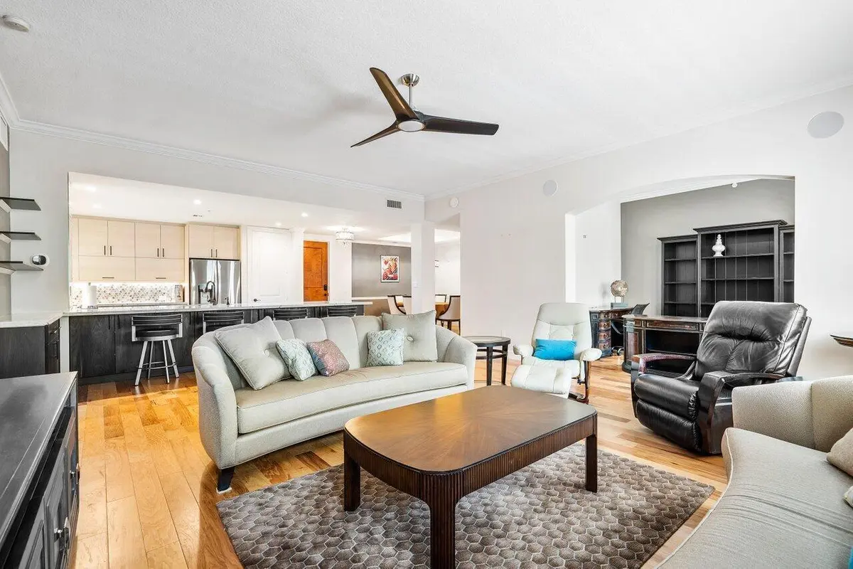 Open Concept Living Space and Kitchen at 200 NE 2nd Avenue 209, Delray Beach