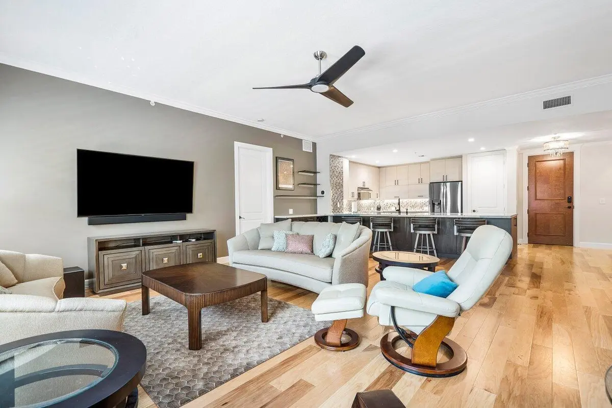 Living Room at 200 NE 2nd Avenue 209, Delray Beach