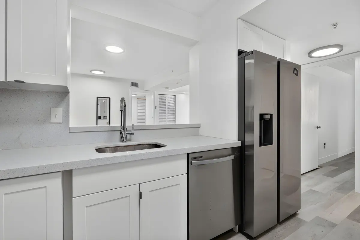 Kitchen at 2731 Ocean Club Boulevard 102, Hollywood
