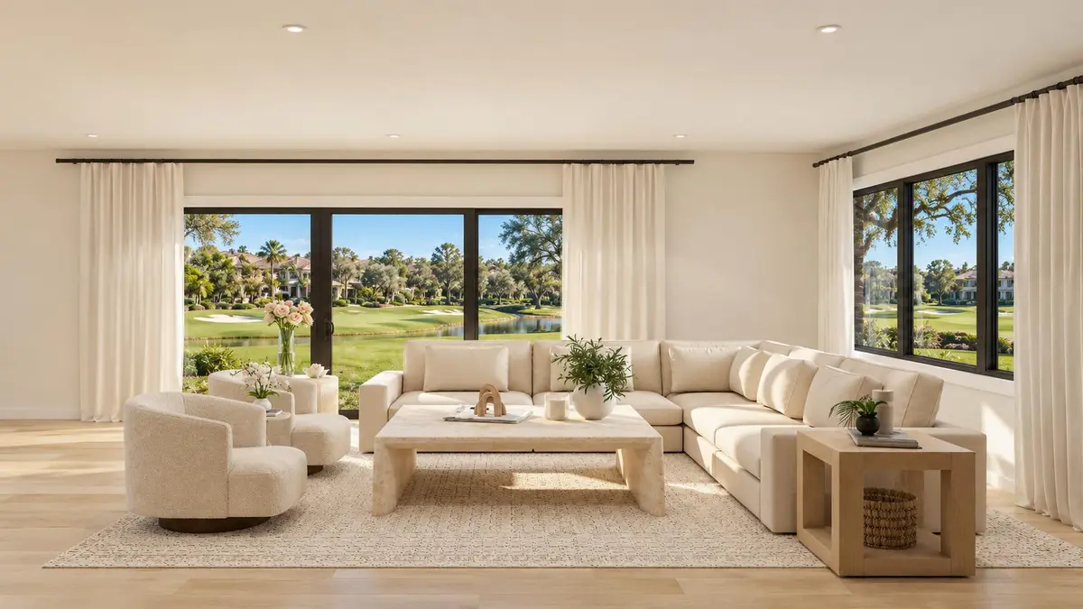 LIVING ROOM 2 at 1314 N Lakeside Drive, Lake Worth