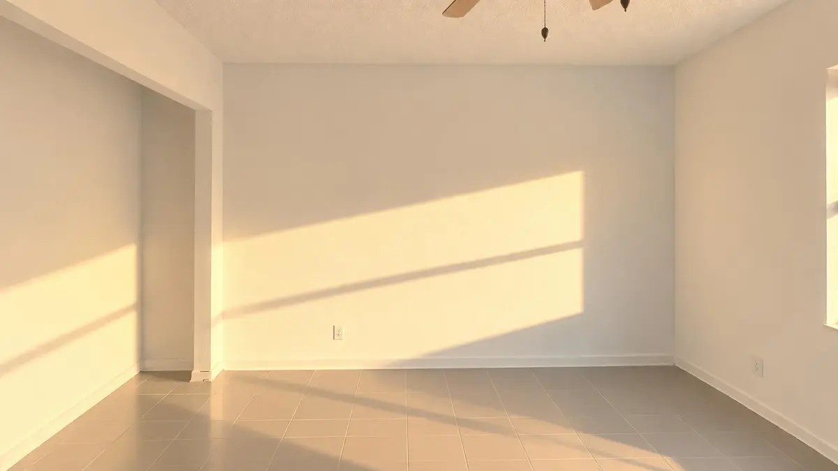 Golden_Hour_Empty_Living_Room at 3770 MIL LAKE Court, Greenacres