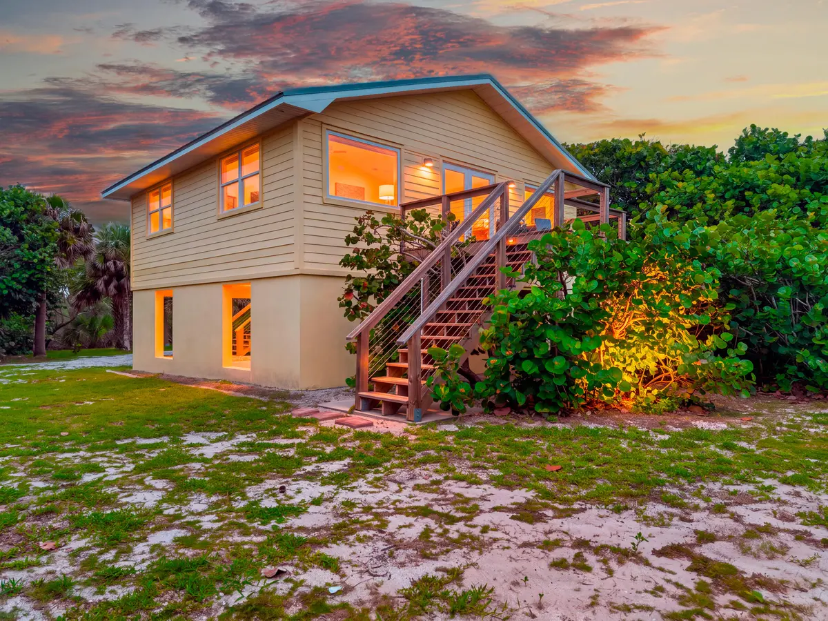 Stairs to living area at 12356 HIGHWAY A1A Highway, Vero Beach