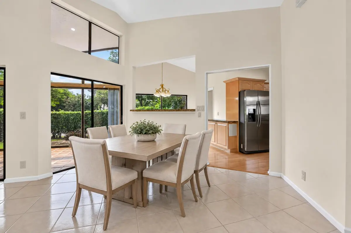 Dining area at 23363 Water Circle, Boca Raton