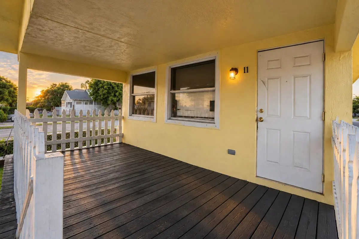 Golden Hour Porch Entryway at 11 S D Street, Lake Worth Beach