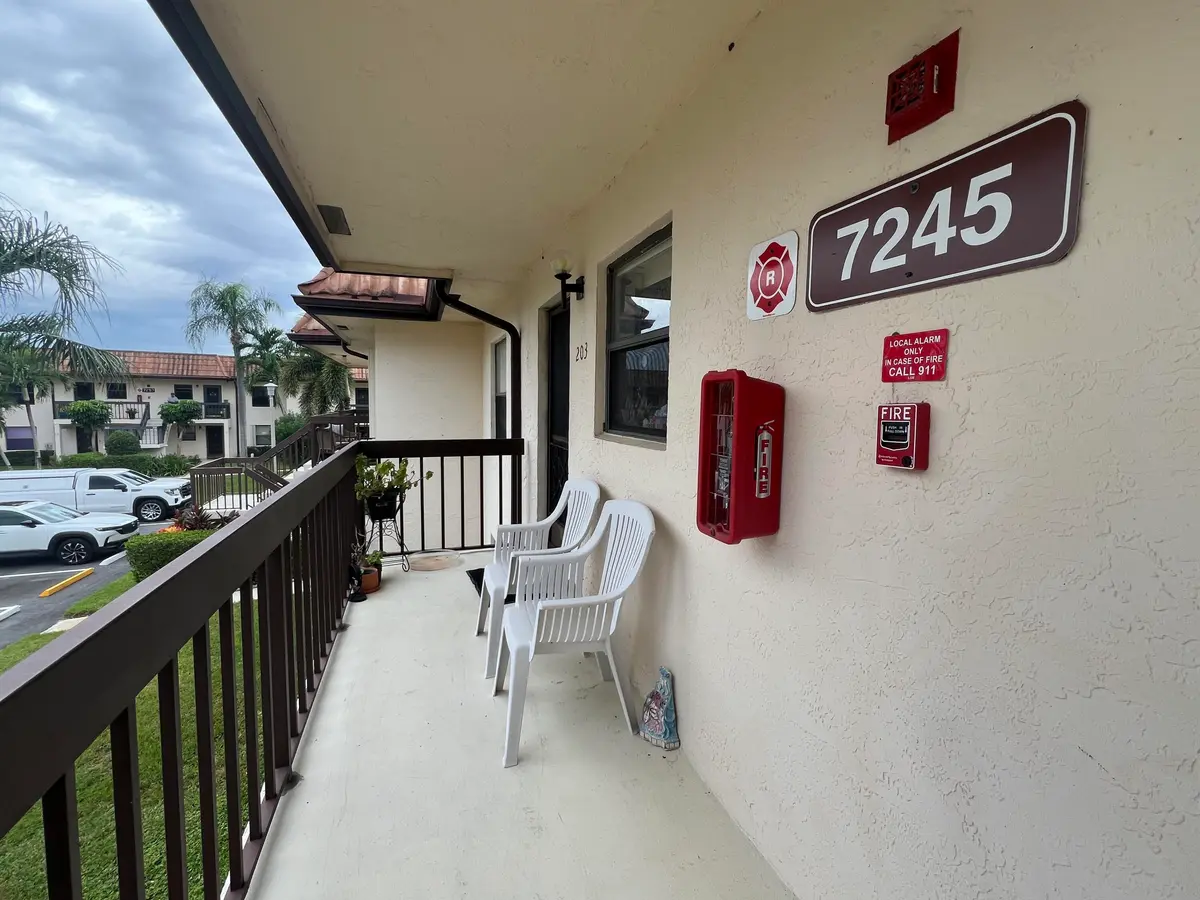 COVERED OPEN PORCH at 7245 Golf Colony Court 203, Lake Worth