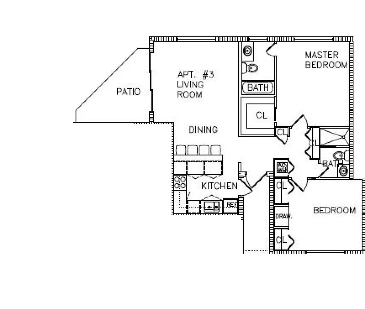 Floor Plan - First Floor #3 at 231 Marine Court 2, Lauderdale-By-The-Sea