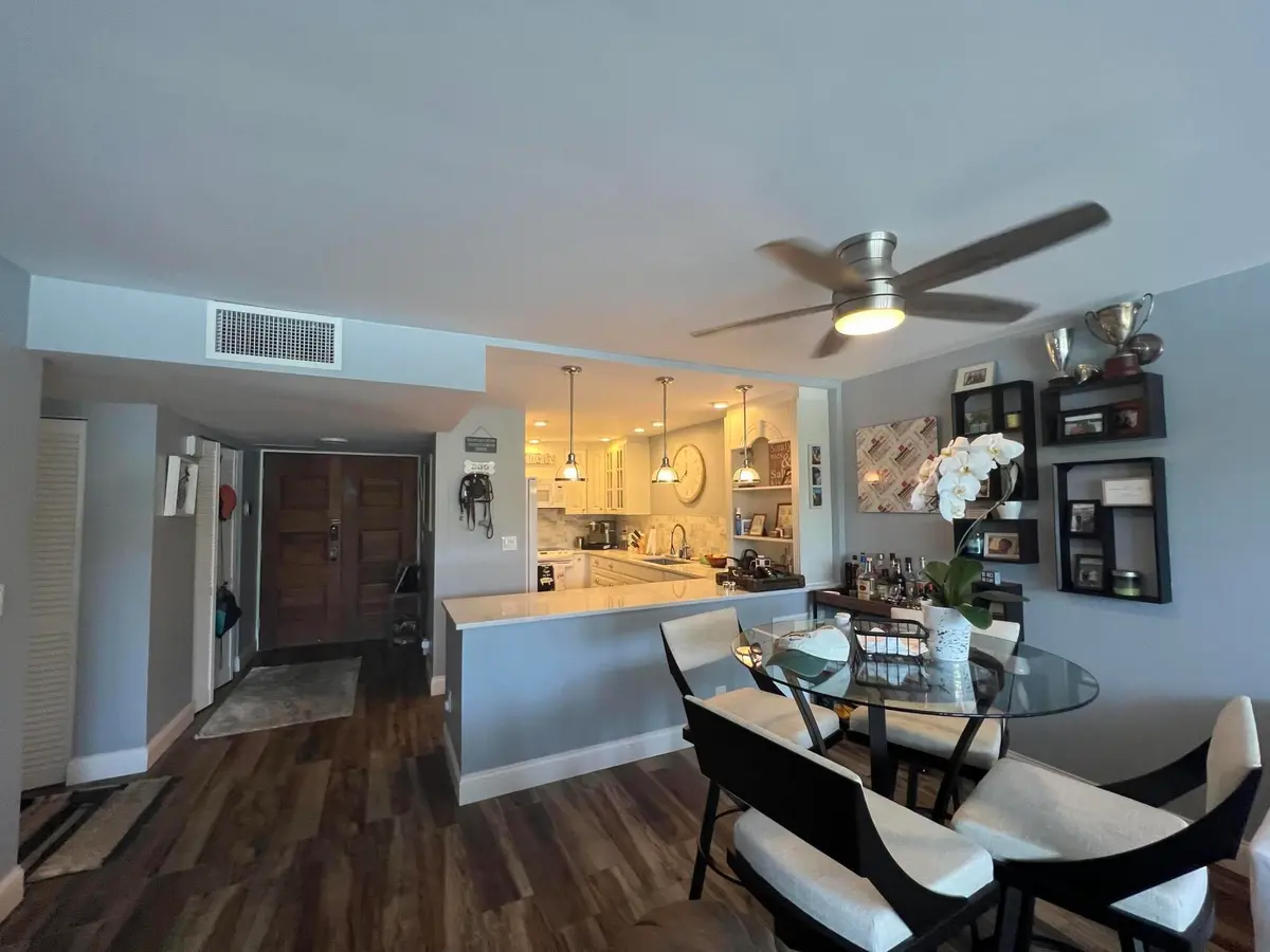 Living/Kitchen Area at 2175 S Ocean Boulevard 103, Delray Beach