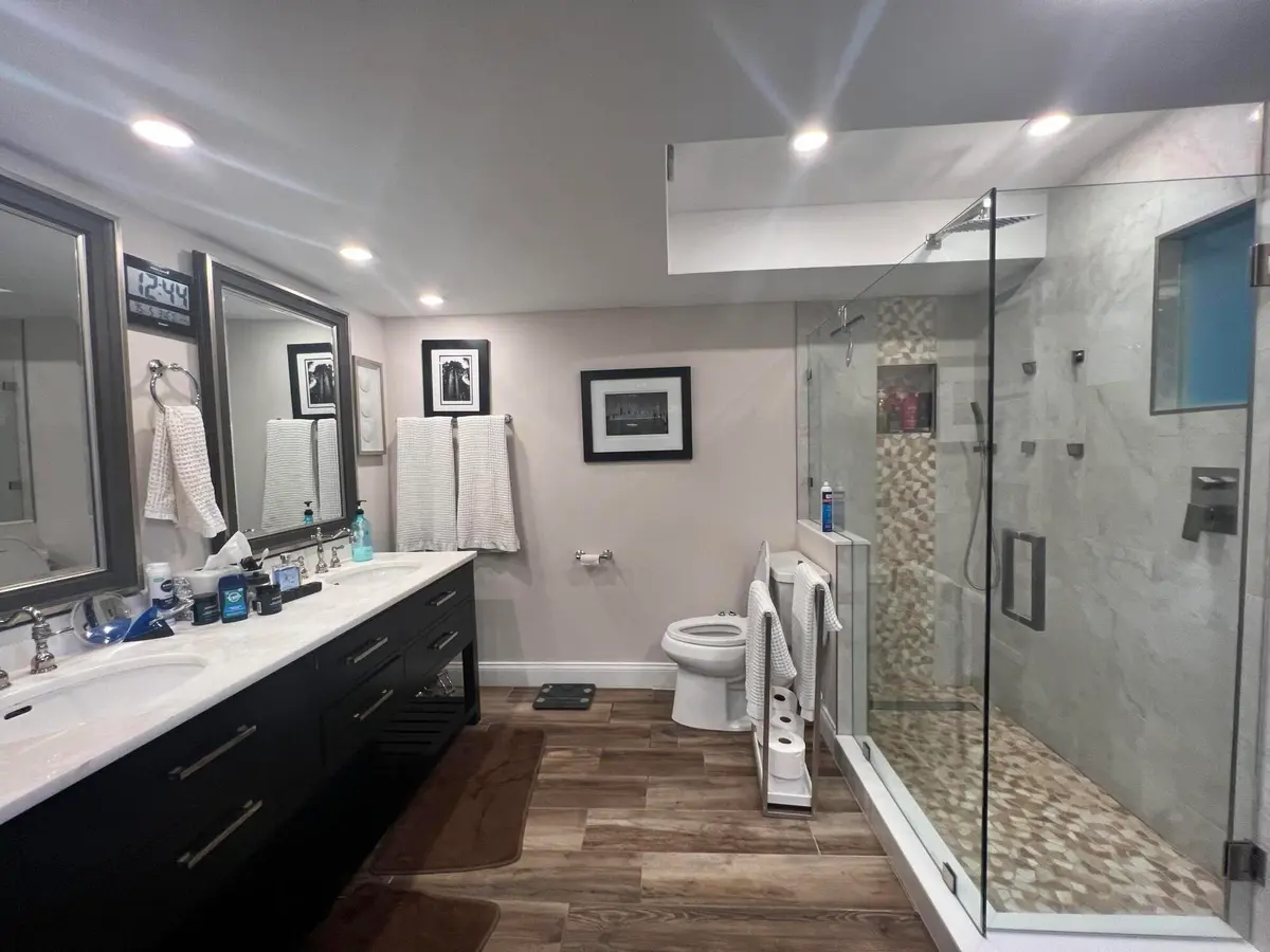 Master Bath at 2175 S Ocean Boulevard 103, Delray Beach