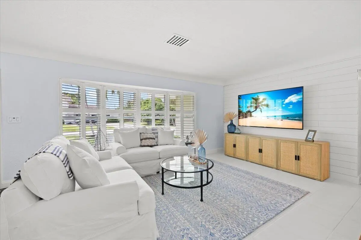Living Room | West-Facing Bay Window at 38 SW 10th Avenue, Boca Raton