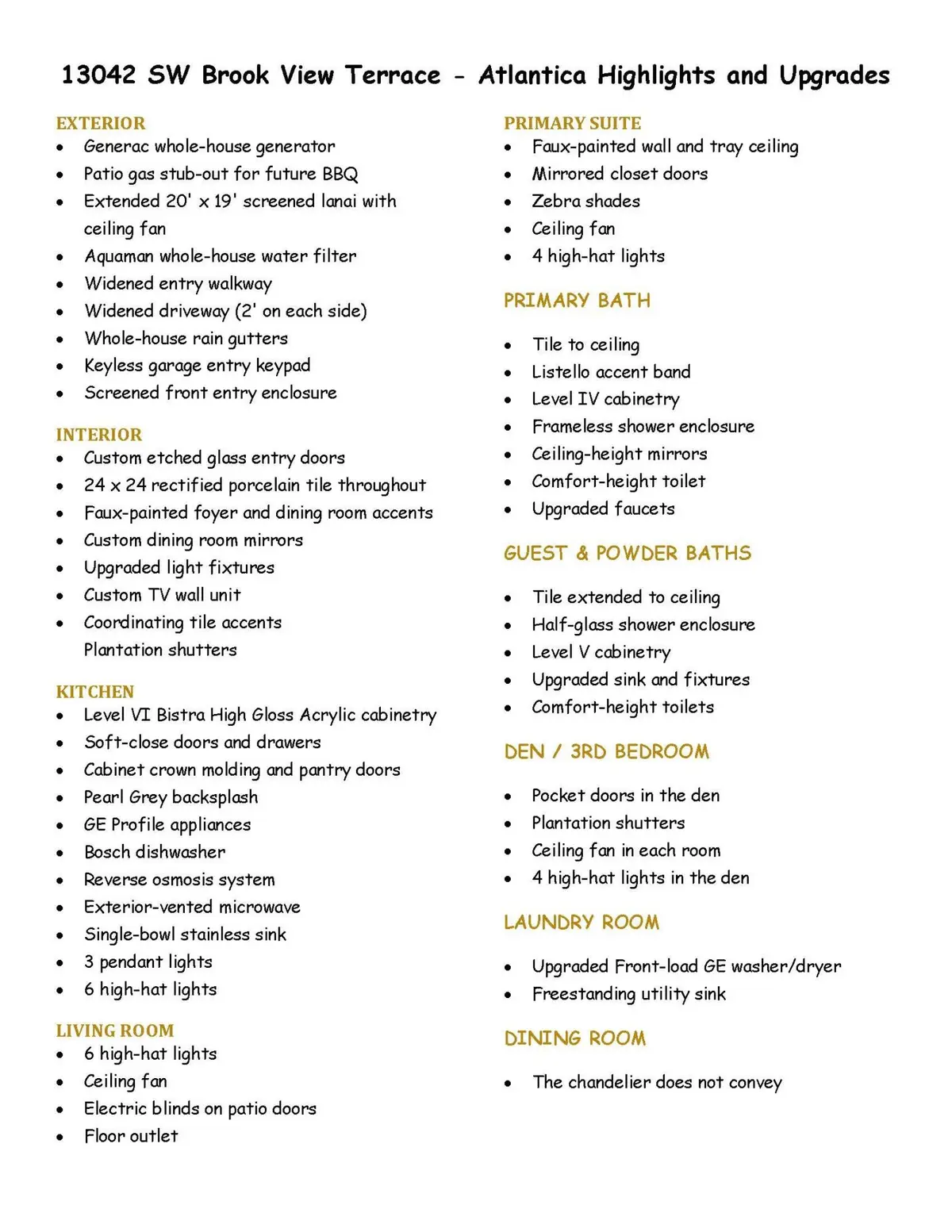 Upgrade handout list 06.12.2026 JPEG at 13042 SW Brook View Terrace, Port St. Lucie