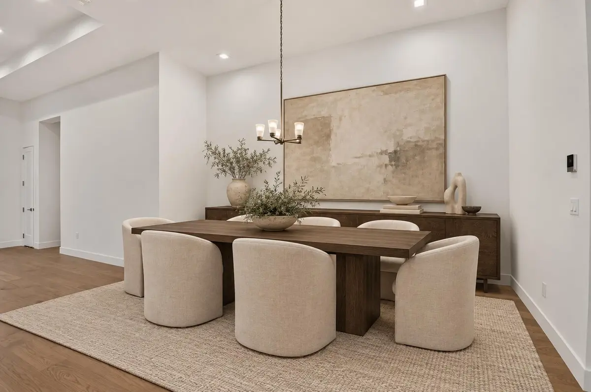 Warm ivory dining room with dark oak-3 at 9724 Juniper Bay Avenue, Boca Raton