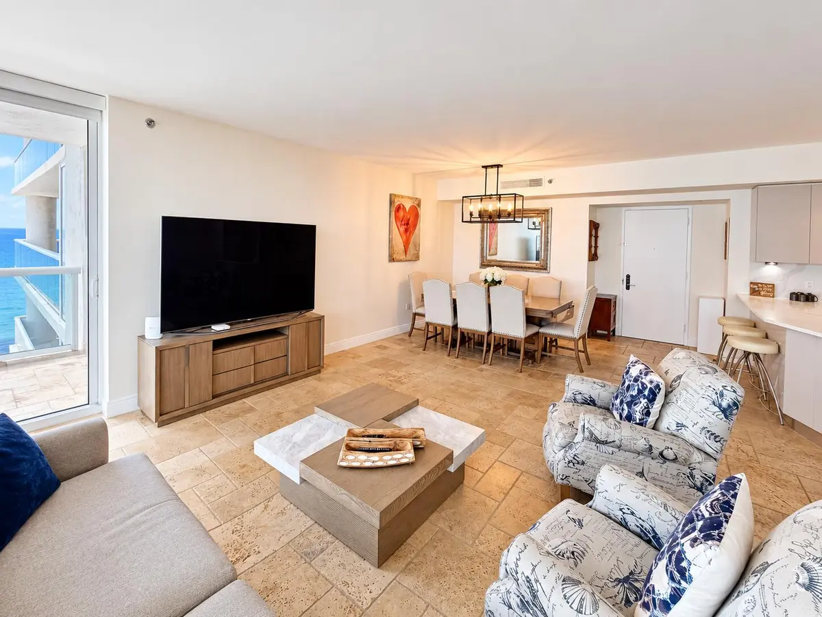 living room 3 at 1800 S OCEAN Drive 1210, Hallandale Beach
