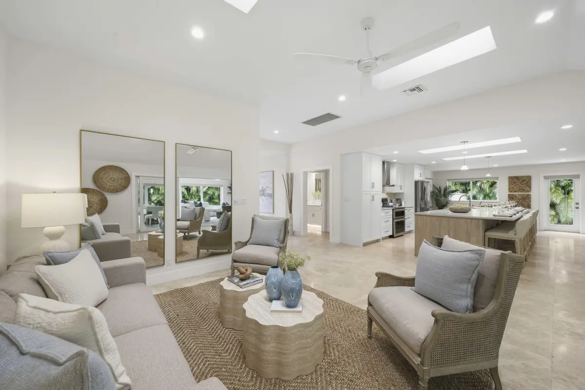 Living Room/Kitchen at 1386 S Atlantic Drive, Lantana