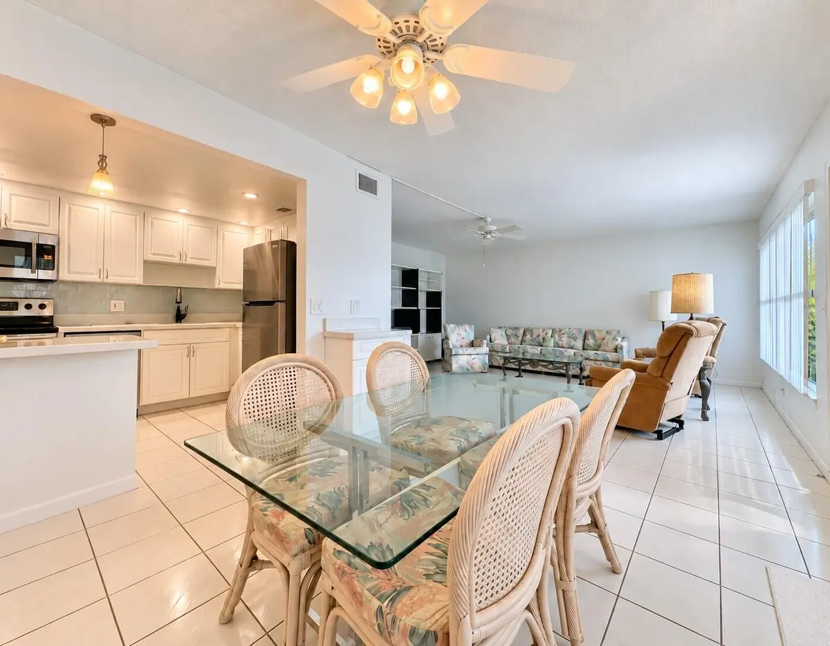 Dining to Living at 102 GREENBRIER A, West Palm Beach