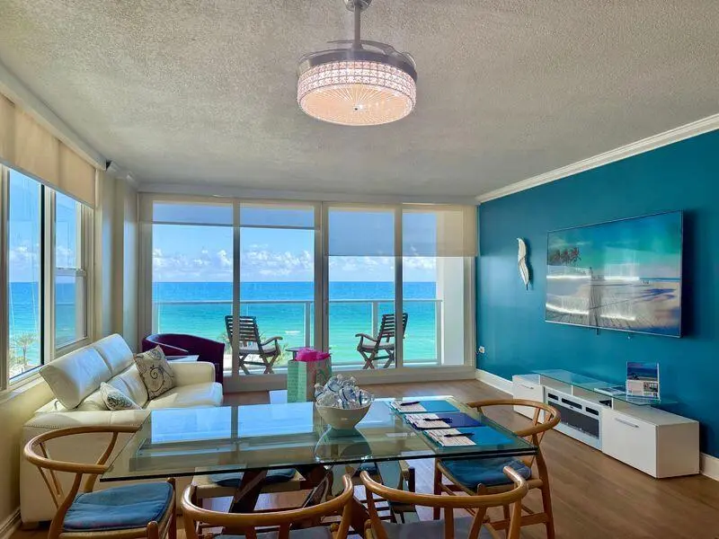 Balcony Overlooking the Ocean at 3505 S OCEAN Drive 806, Hollywood