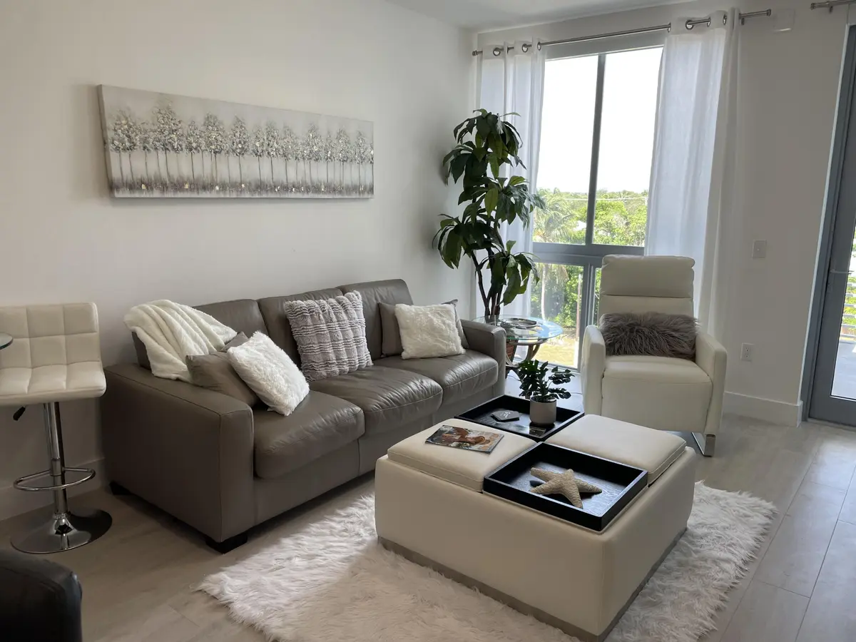 Living Room at 111 SE 1st Avenue Unit 502, Delray Beach