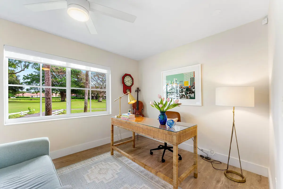 Direct Lake & Fairway Views from Den at 5571 SUGAR MILL Court, Delray Beach