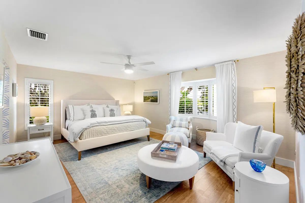 Primary Suite w/ Serena & Lily Wallpaper at 5571 SUGAR MILL Court, Delray Beach