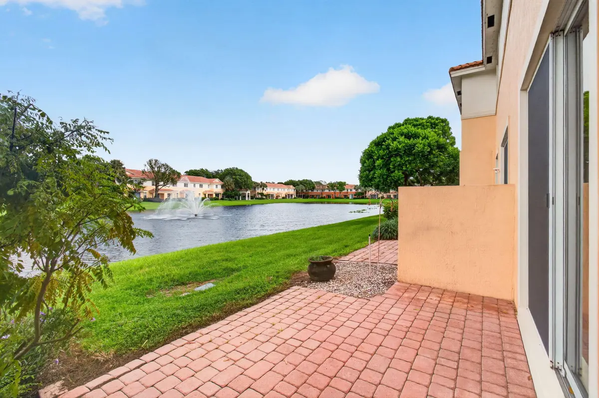 Lake view at 7449 Sarentino Lane, Boynton Beach