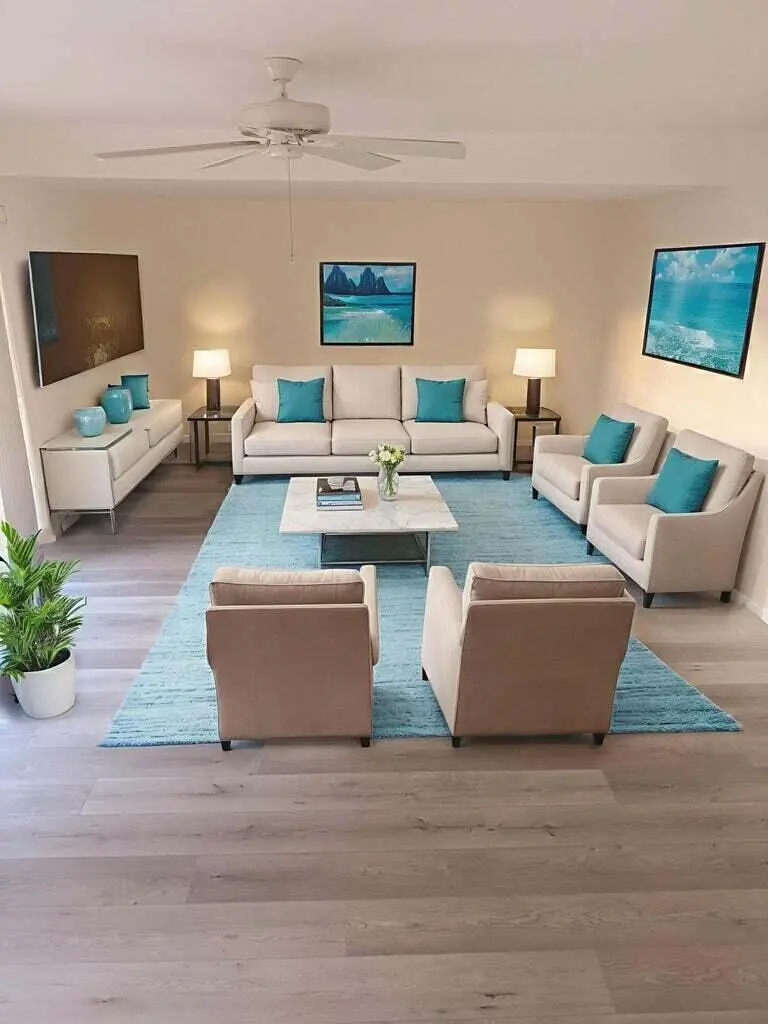 Living Room Staged Rb at 2622 NW 7TH Court B, Delray Beach