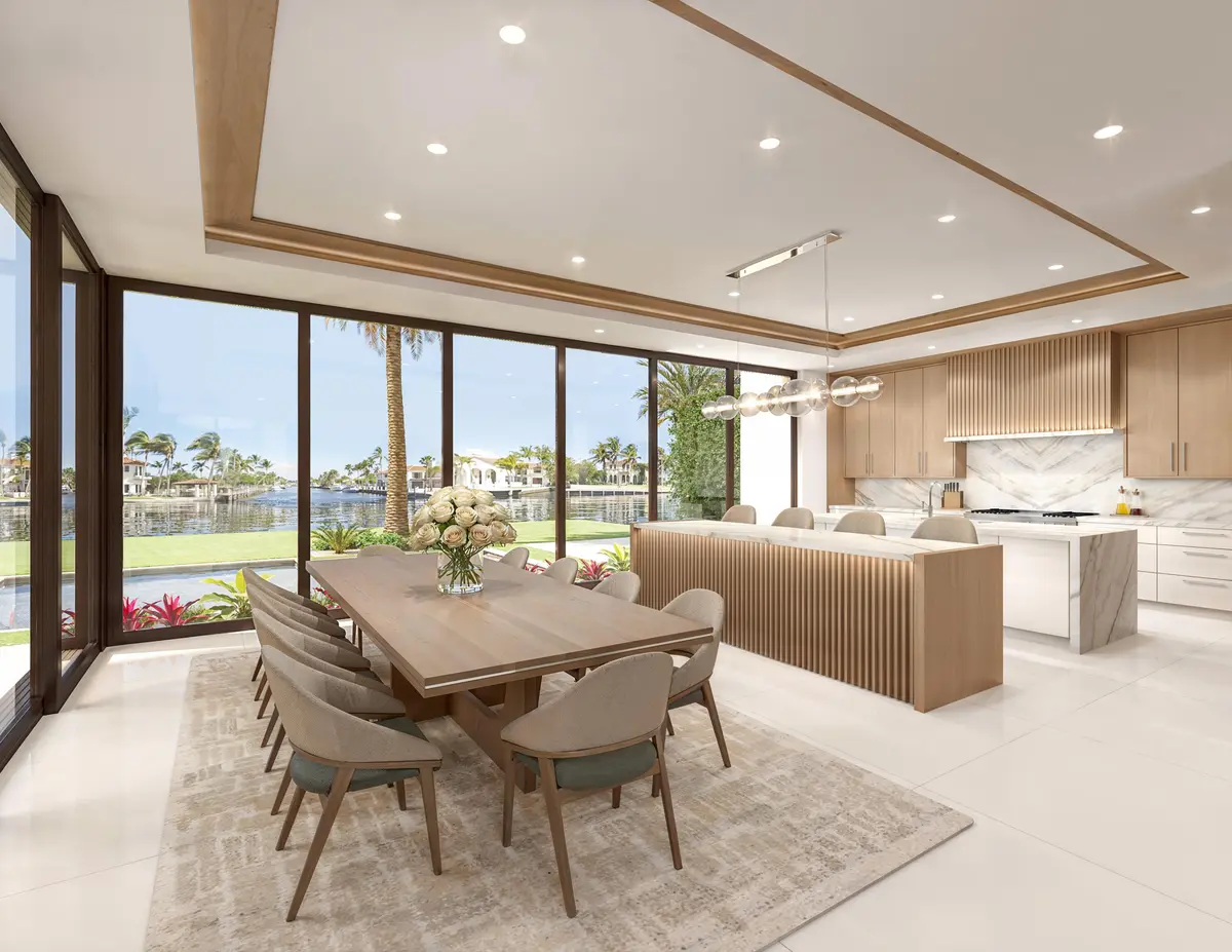 Kitchen and dining room at 1721 SE 7th Street, Fort Lauderdale