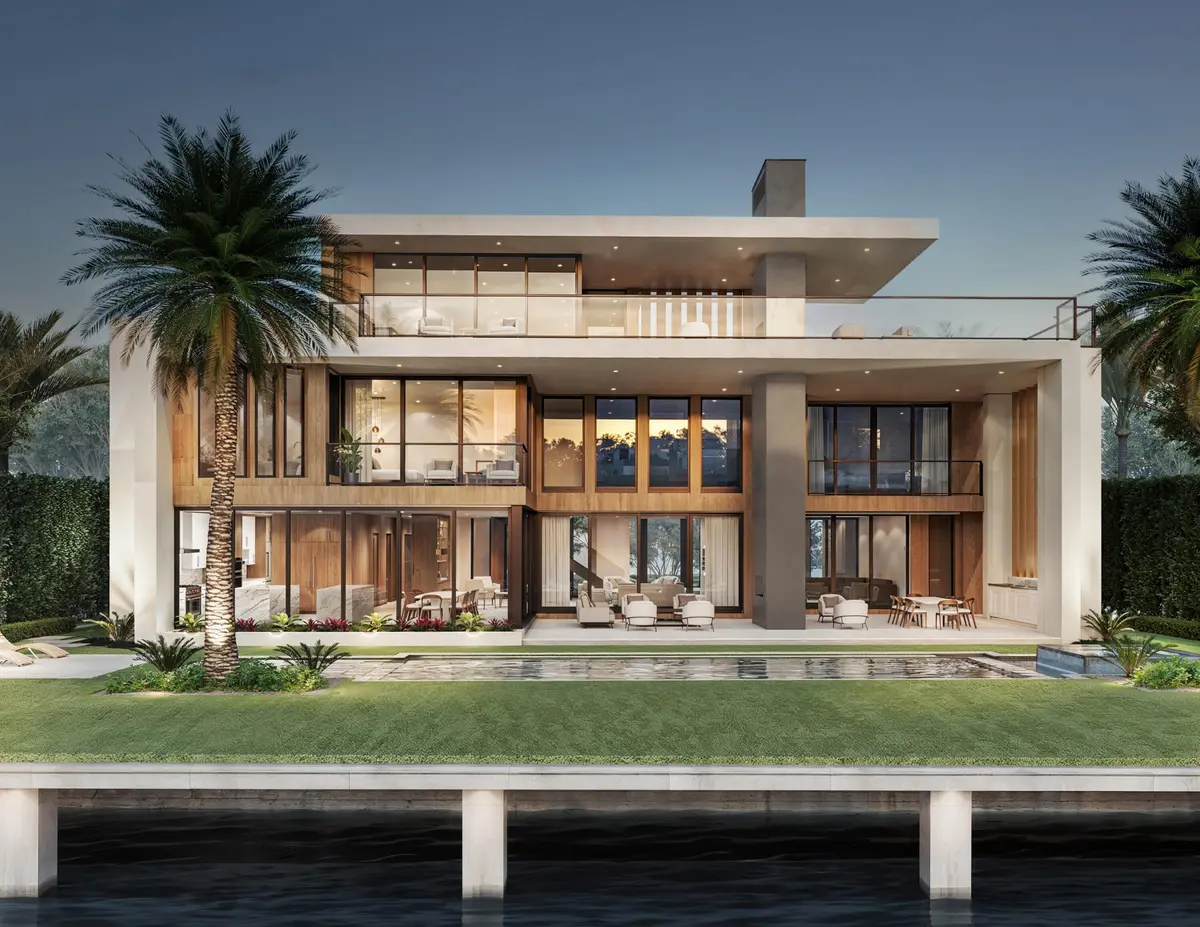 Rear view from Waterfront at 1721 SE 7th Street, Fort Lauderdale