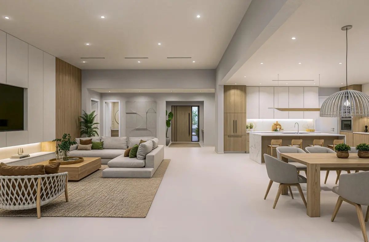 Great Room Rendering at 11815 NE 6TH Avenue, Biscayne Park
