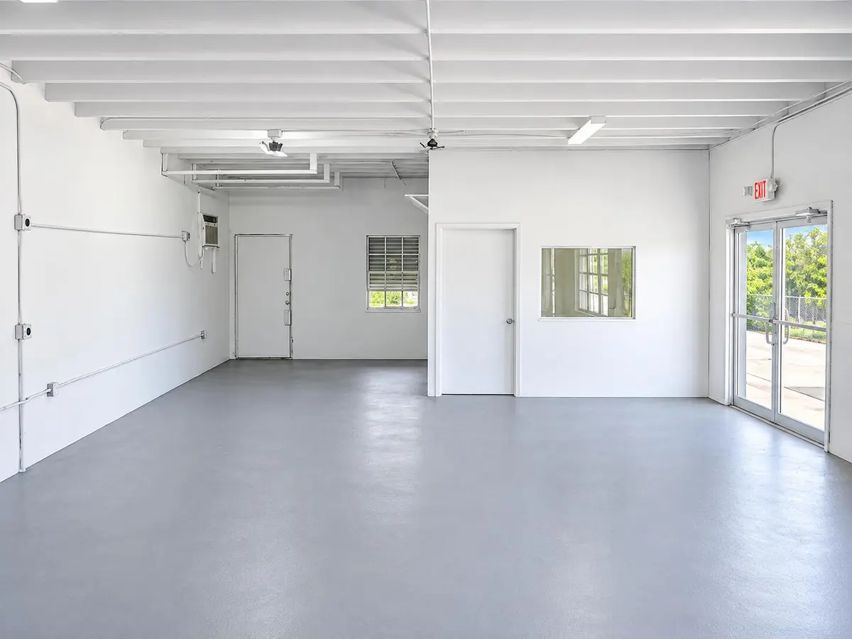 Bright Empty Industrial Studio Interior at 3000 N 22nd Avenue, Hollywood