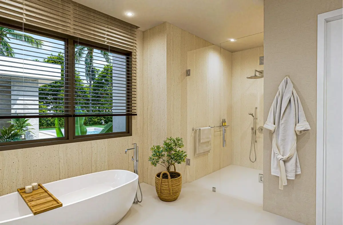 Primary Bathroom Rendering at 11815 NE 6TH Avenue, Biscayne Park