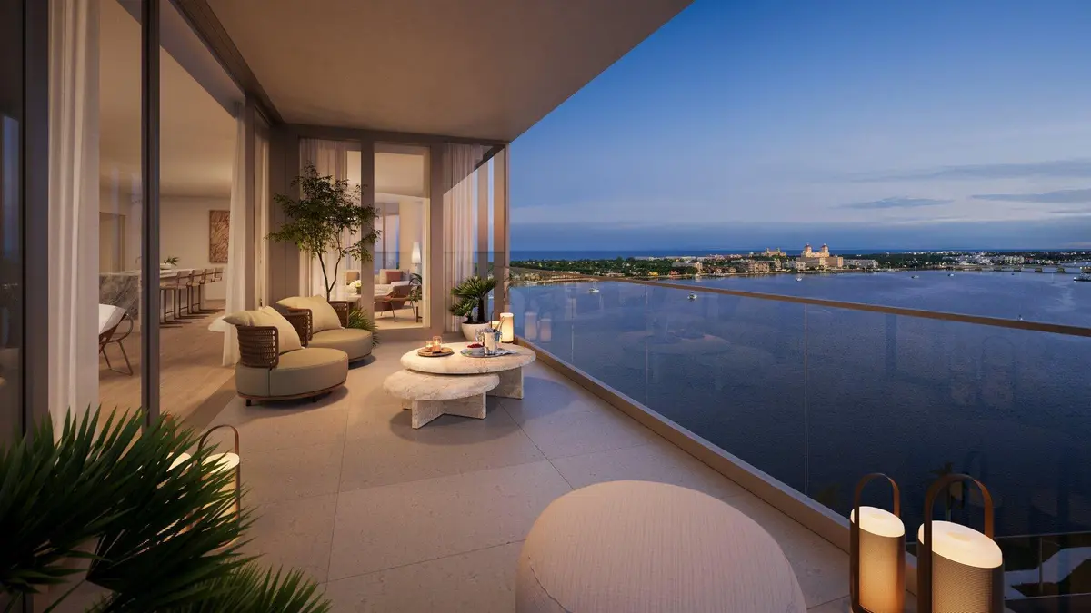 01_Residence_Outdoor_Terrace at 1865 N Flagler Drive 1004, West Palm Beach