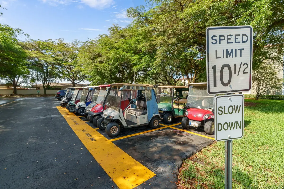 Golf cart parking! at 1503 CAYMAN Way B1, Coconut Creek