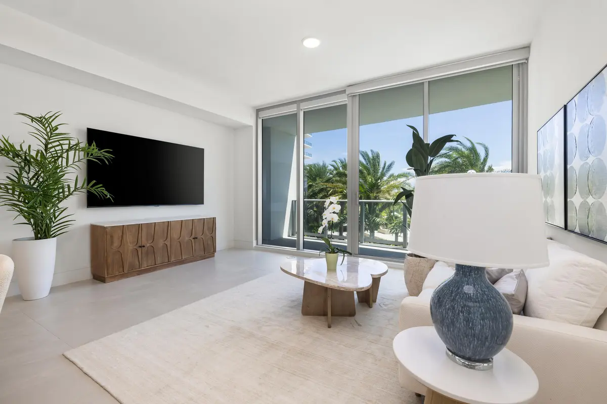 Living Room at 220 Lake Shore Drive 704, Lake Park