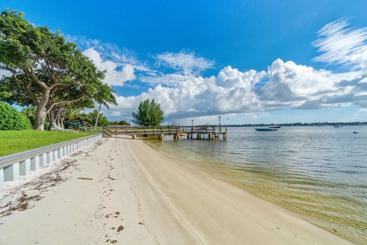 Private beach at 5600 N Flagler Drive 409, West Palm Beach