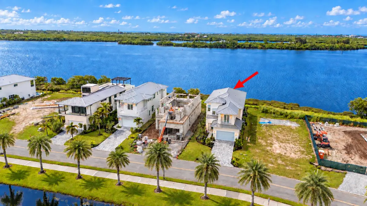 Lot 7 aerial at 4838 S Harbor Drive, Vero Beach