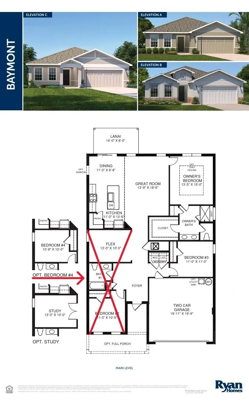 6722 floor plan at 6722 Rumine Circle, Vero Beach