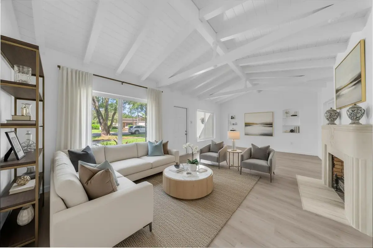 front living room staged at 246 NE 103RD Street, Miami Shores