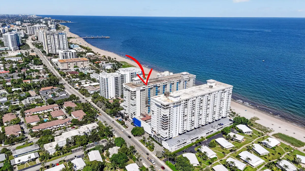 Aerial View at 1000 S Ocean Boulevard PHG, Pompano Beach