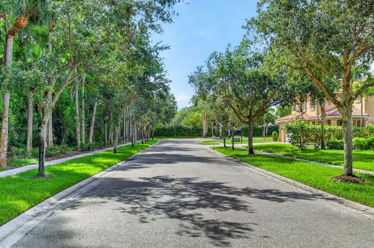 Tree lined street at 9070 WINTERHAVEN Circle, West Palm Beach