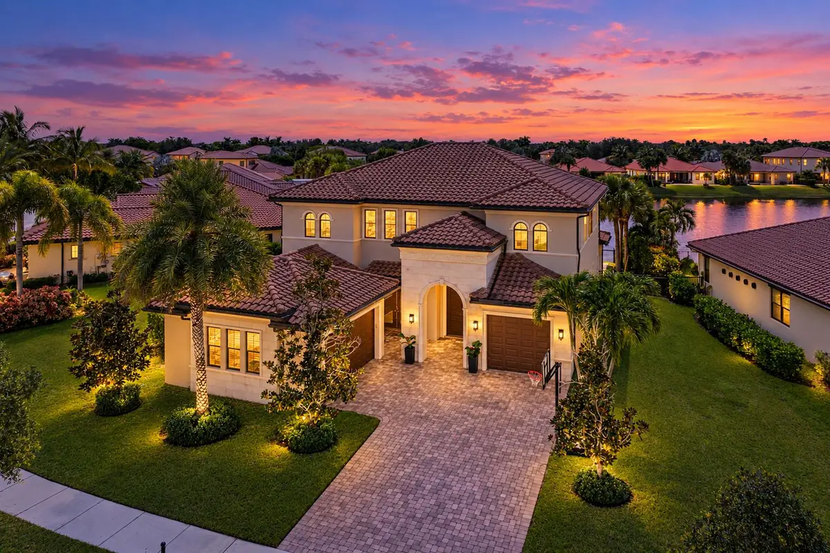 Twilight Glow Over the Lakefront Home-2 at 11312 NW 81st Place, Parkland