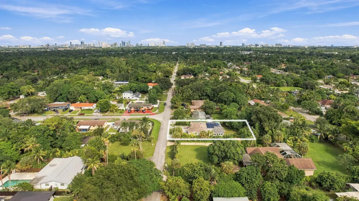 Aerial at 110 NE 152nd Street, Miami