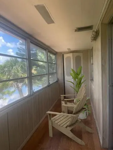 Enclosed Porch w/Water View at 72 SHEFFIELD C 72, West Palm Beach