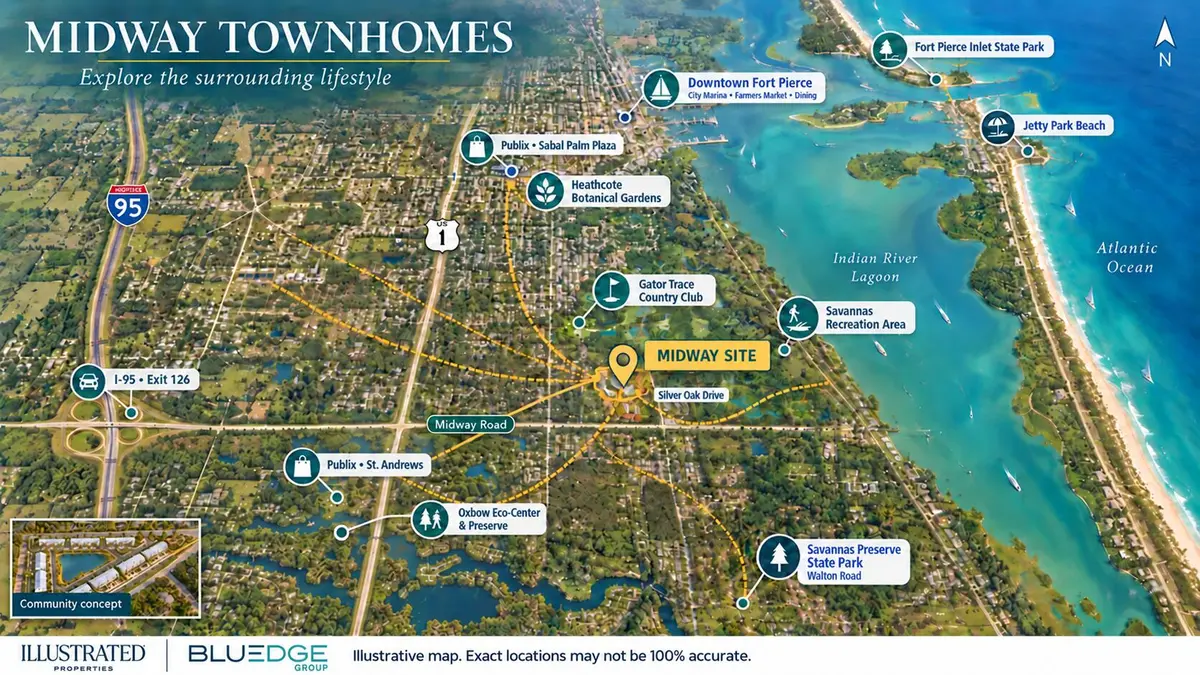 Midway Townhomes-Rendering-Final at 0 E Midway Road, Fort Pierce