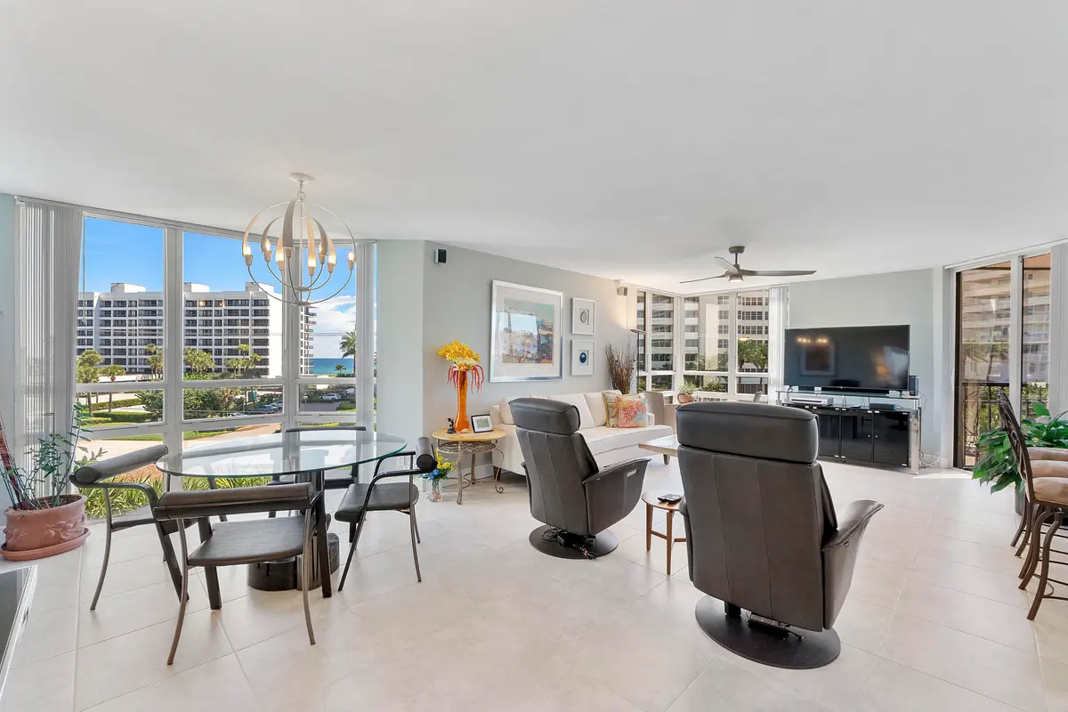 Living Room at 1901 S Ocean Boulevard 401, Boca Raton