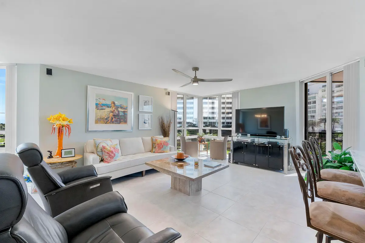 Living Room at 1901 S Ocean Boulevard 401, Boca Raton