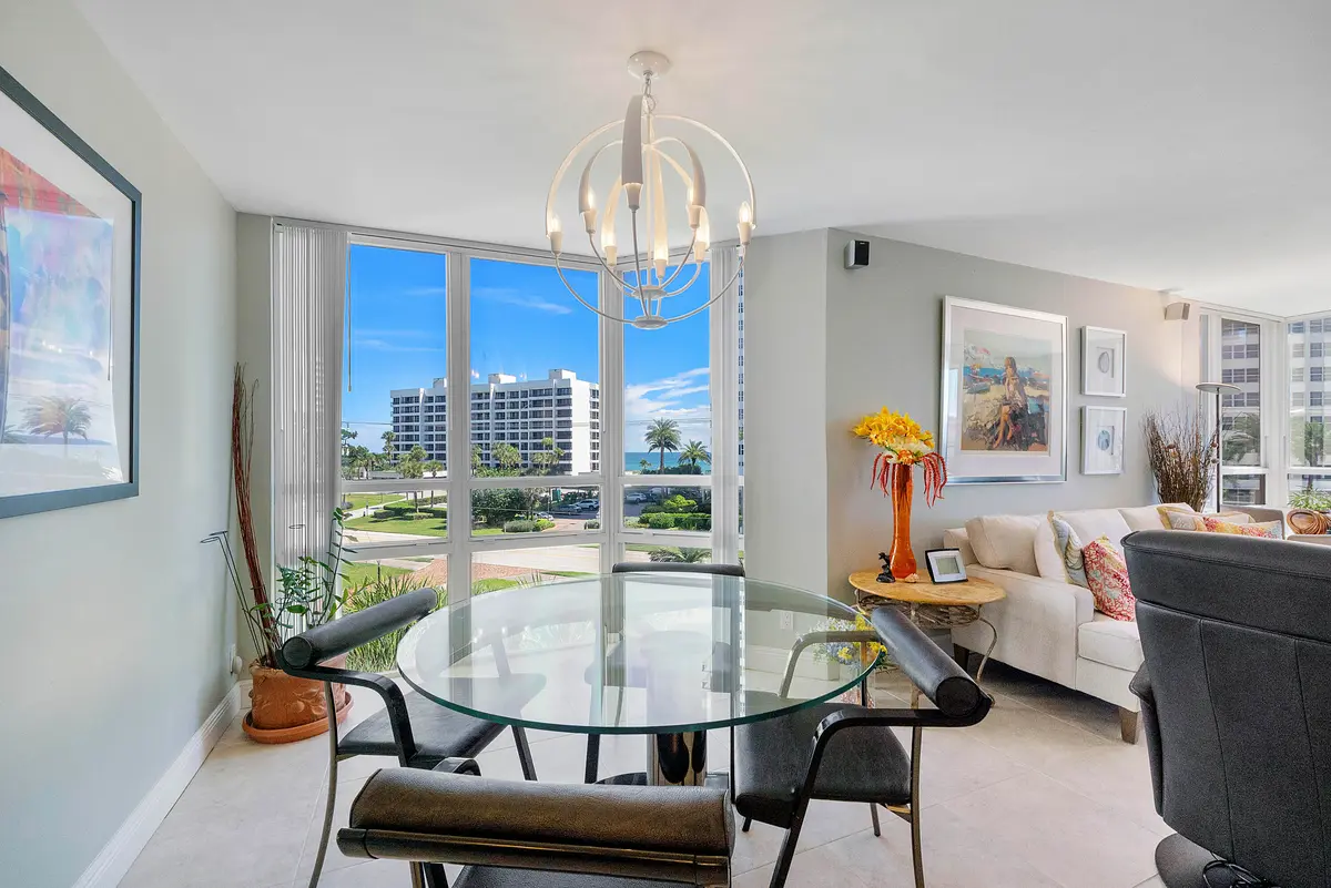 Dining Area at 1901 S Ocean Boulevard 401, Boca Raton